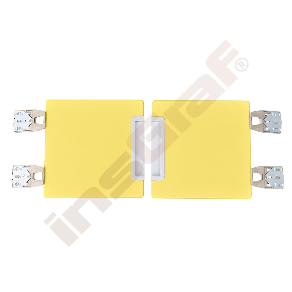 Türen 180° für Garderoben Quadro - gelb