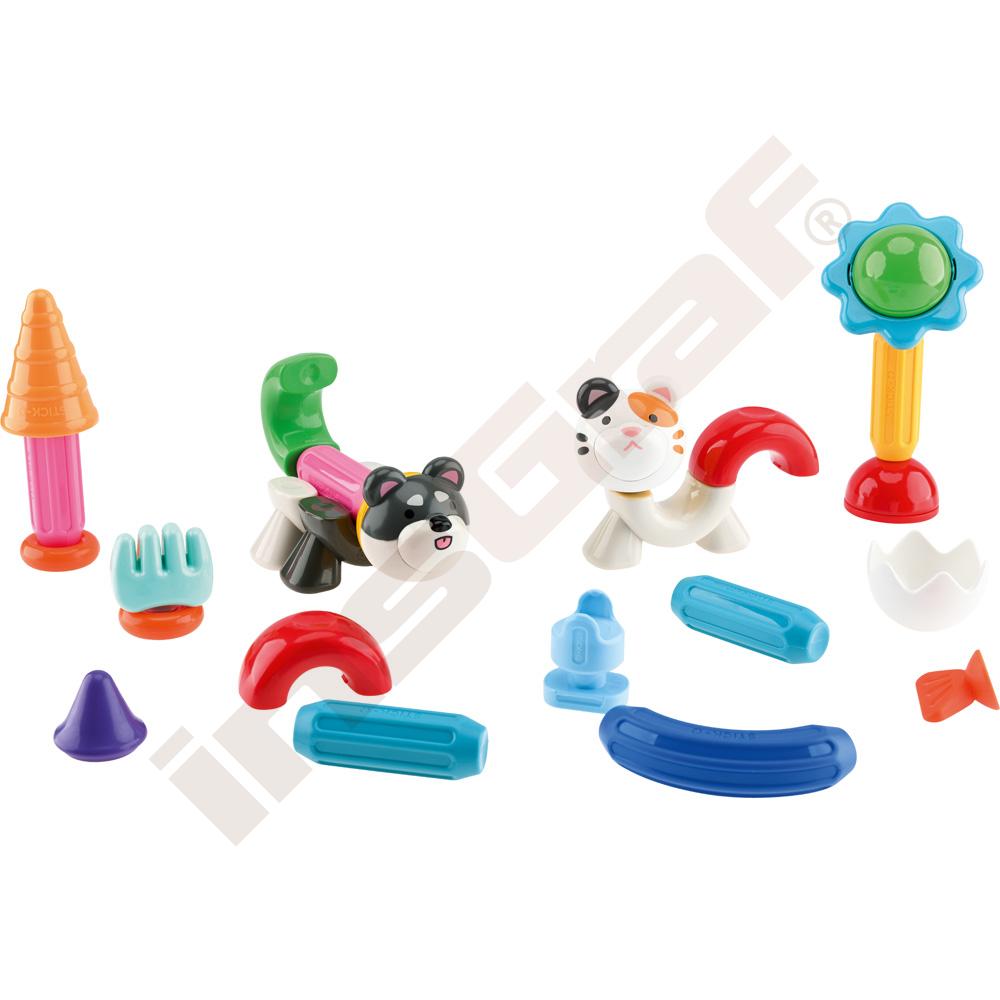 Magformers Stick-0 Peekaboo mačka a pes