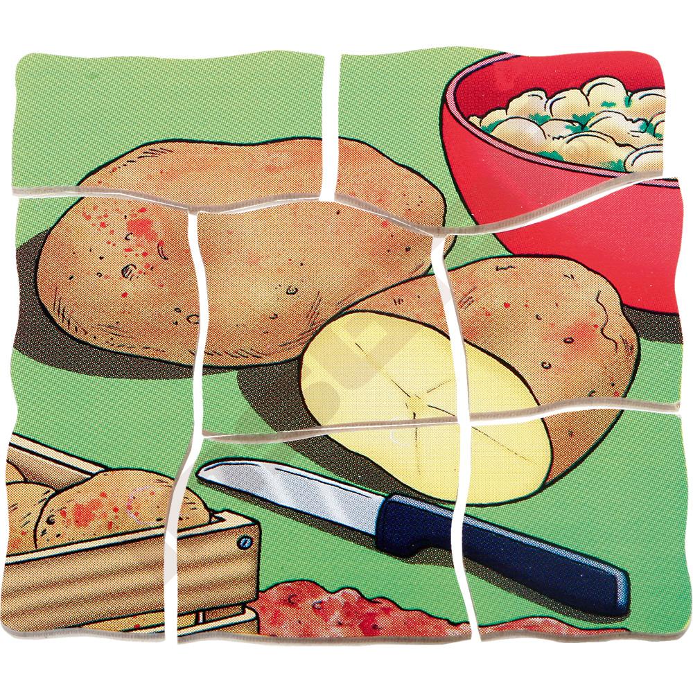 Edukační vícevrstvé puzzle - brambory