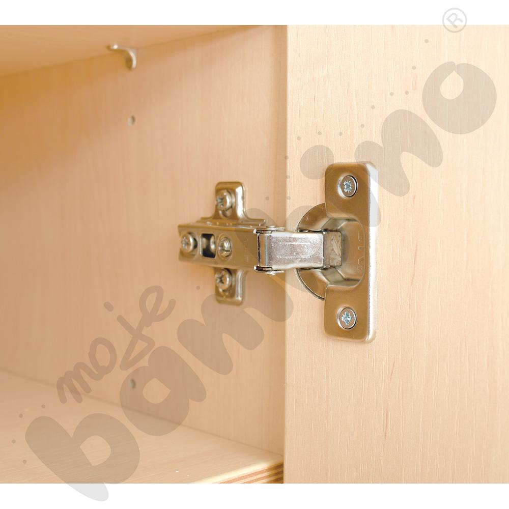 Szafa z drzwiami na pościel i łóżeczka - brzoza