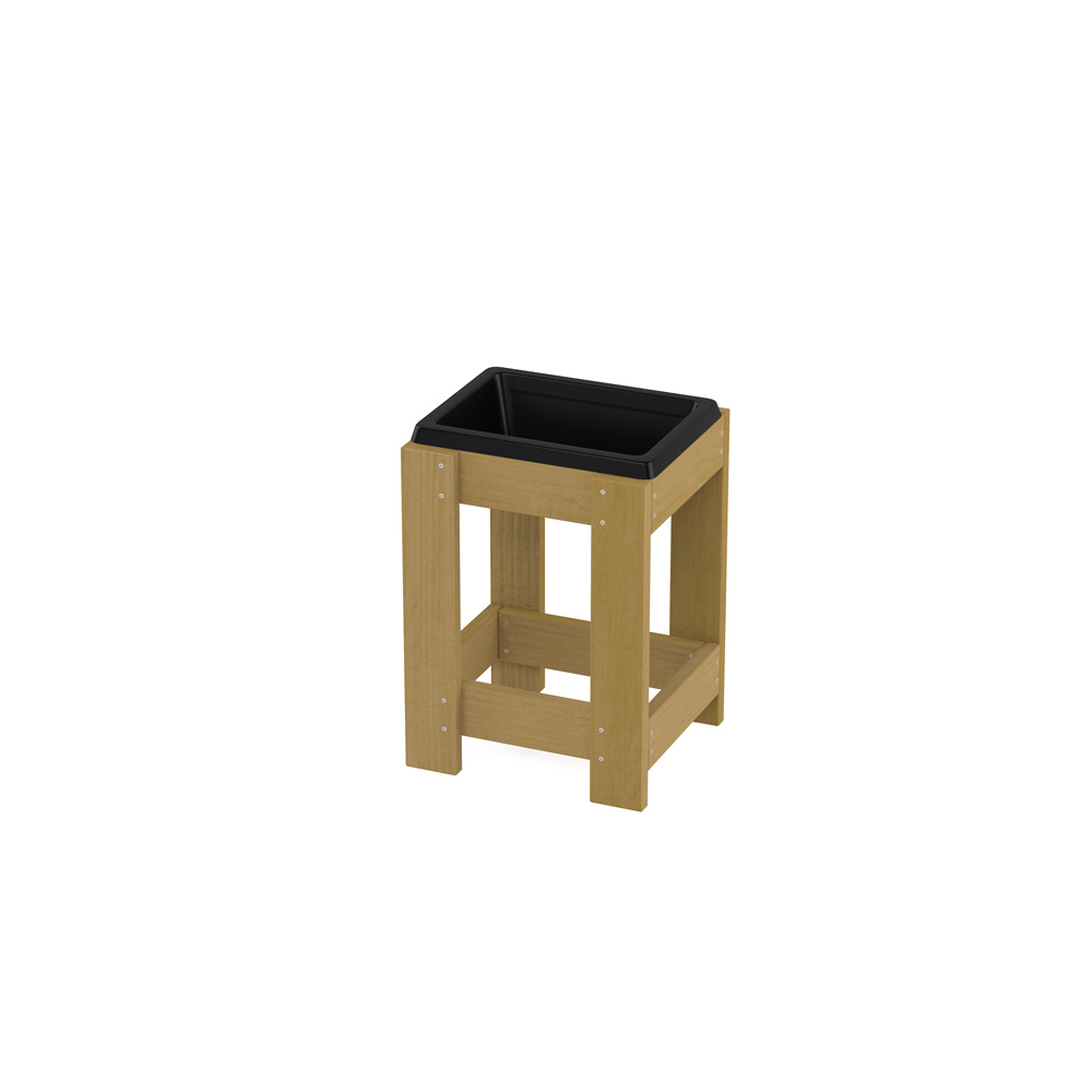Kvetináč Terra s plastovým boxom, vysoký