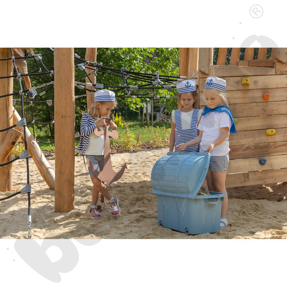 Skrzynia pirata jasnoniebieska