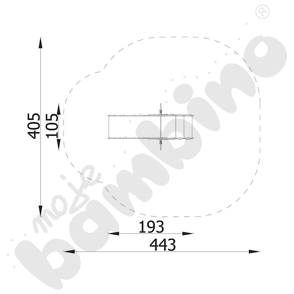 Dino - zjeżdżalnia Mini koła