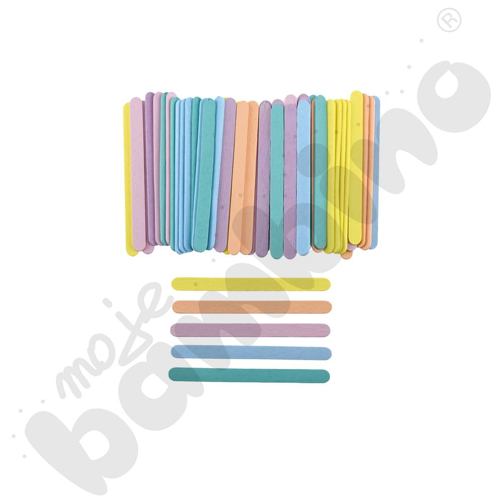 Patyczki drewniane - pastelowe