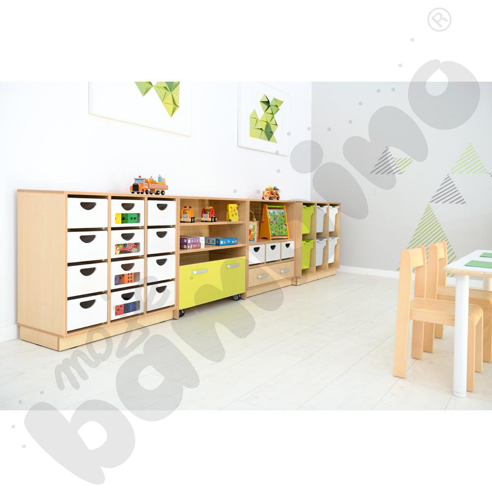 Szafka Flexi D z przegrodami na cokole