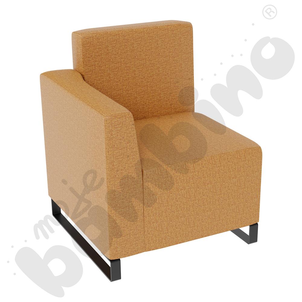 Fotel Universum wys. 82 cm, bok niski lewy, tkanina RO07