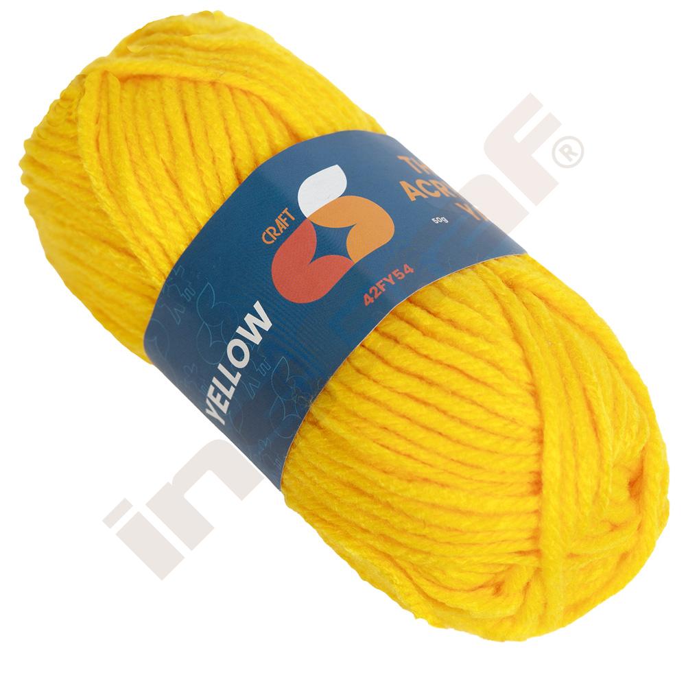 Acrylgarn - gelb