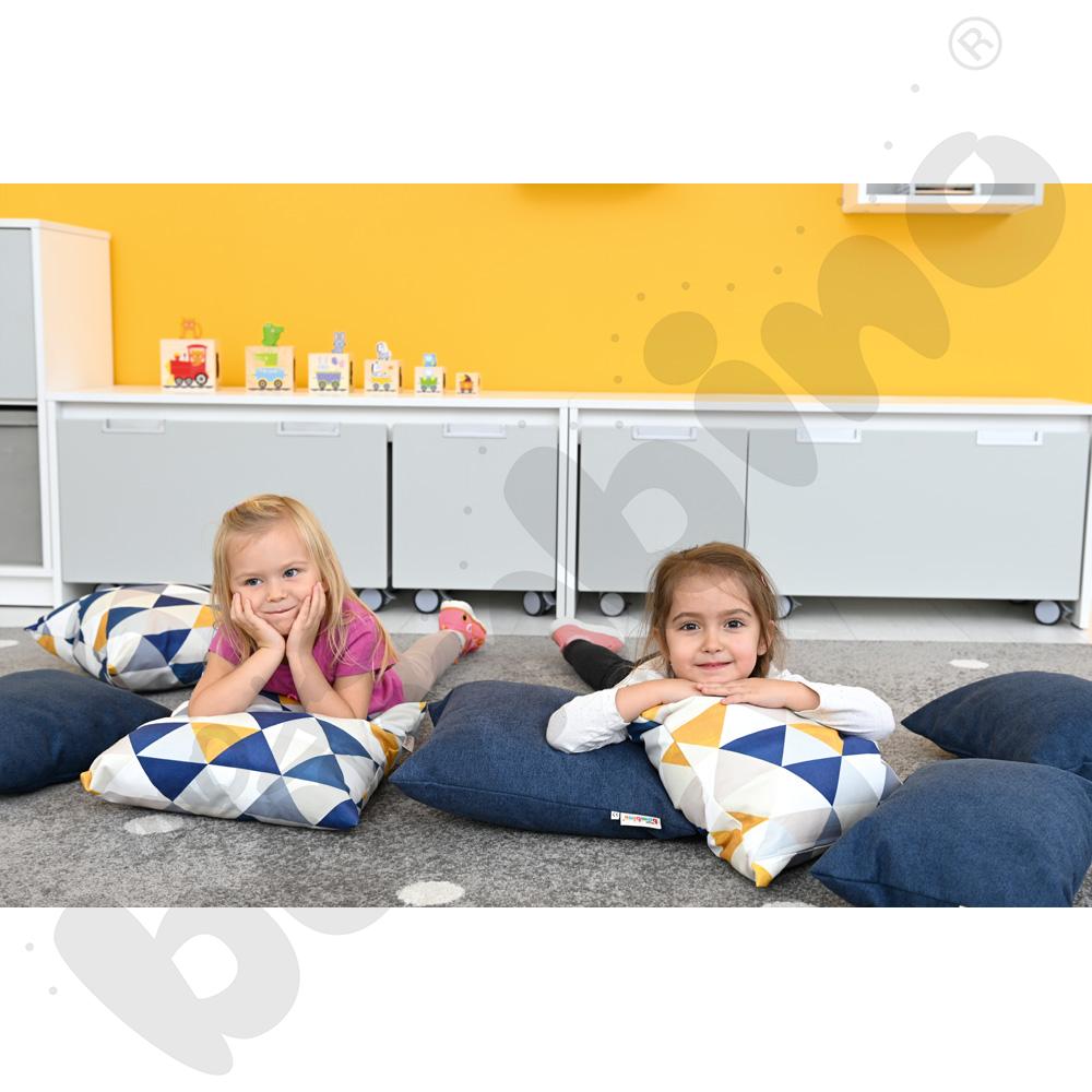 Poduszki kwadratowe 2 szt. niebieskie