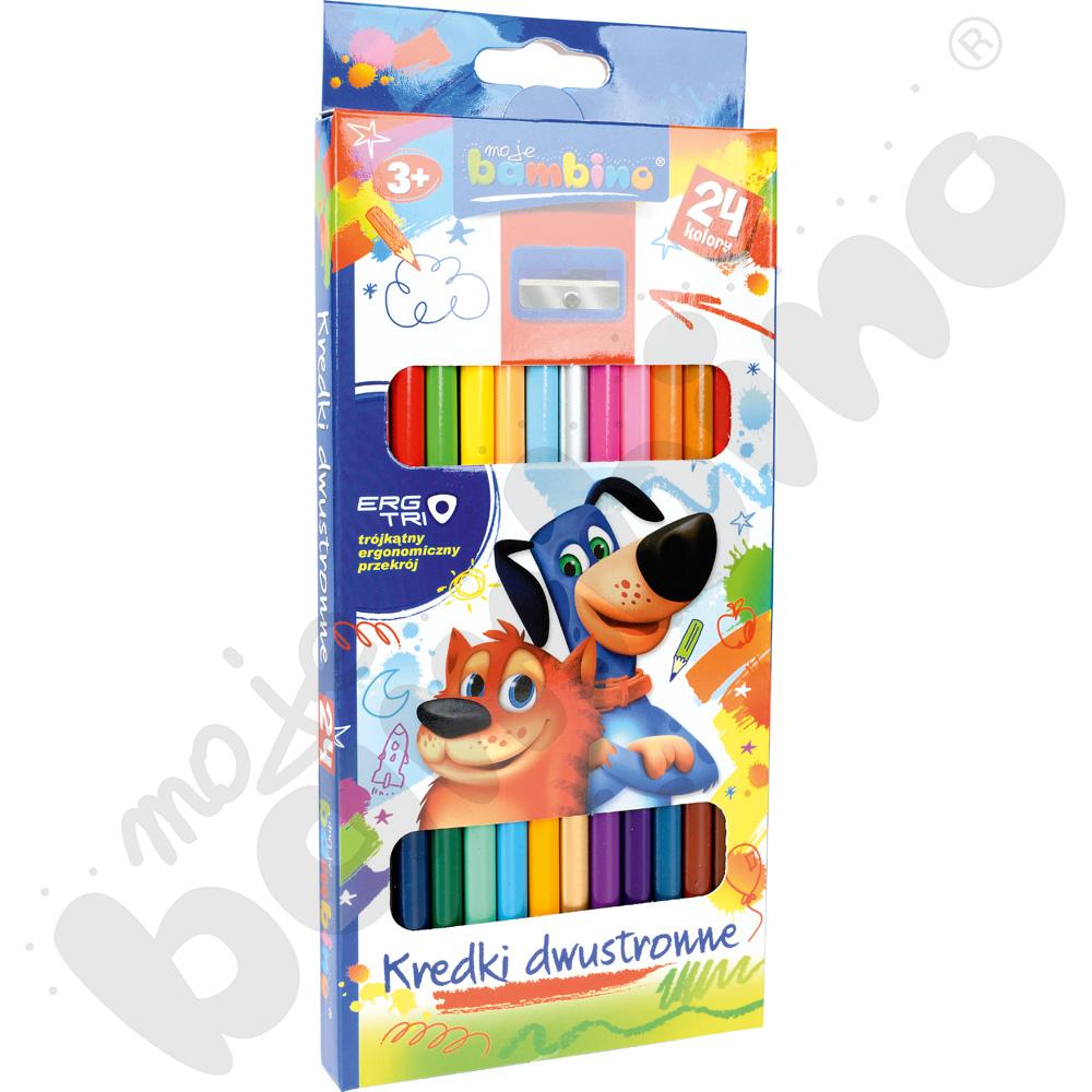 Kredki dwustronne Moje Bambino, 24 kol.