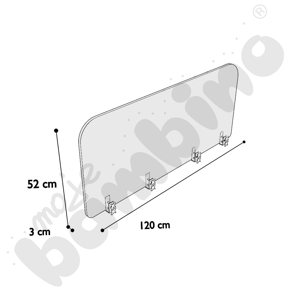 Ścianka Versa 120x52 cm, tkanina RO40