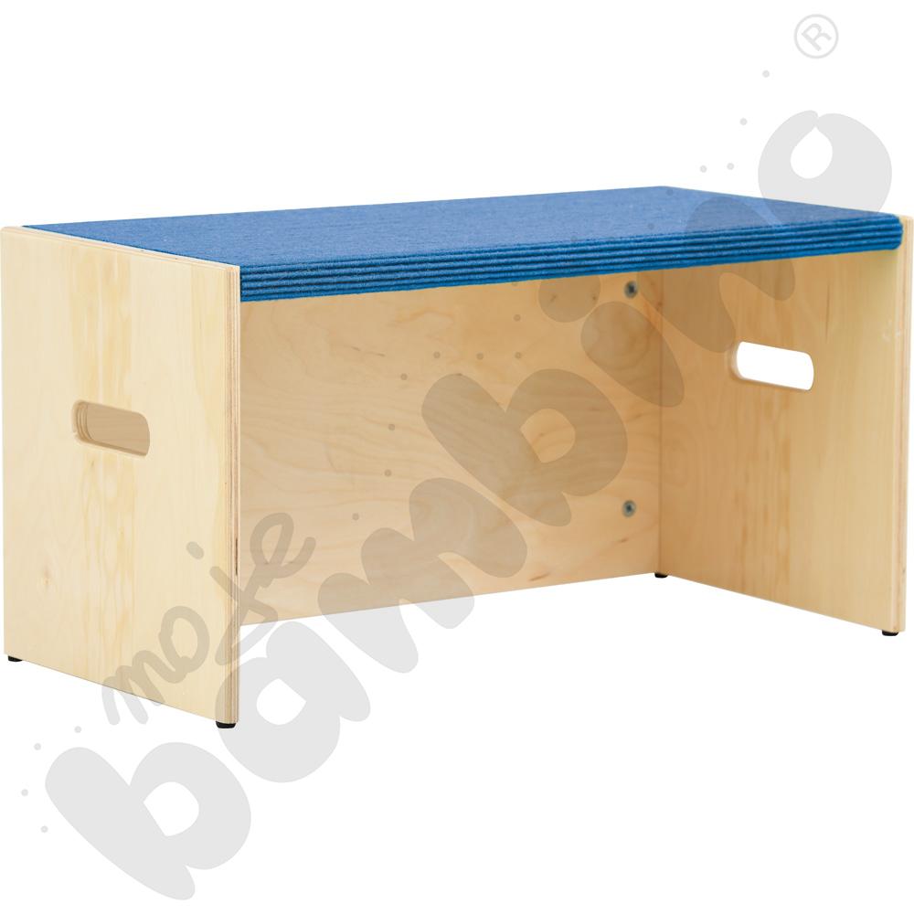 Podest prostokąt z wnęką, wys. 34 cm - ciemnoniebieski