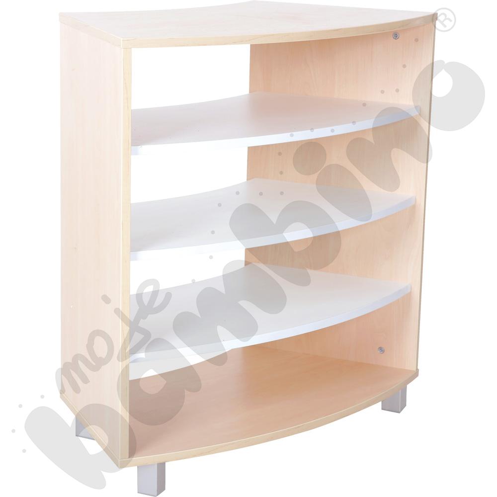 Quadro – szafka 1/8 koła M na nóżkach, klon jasny