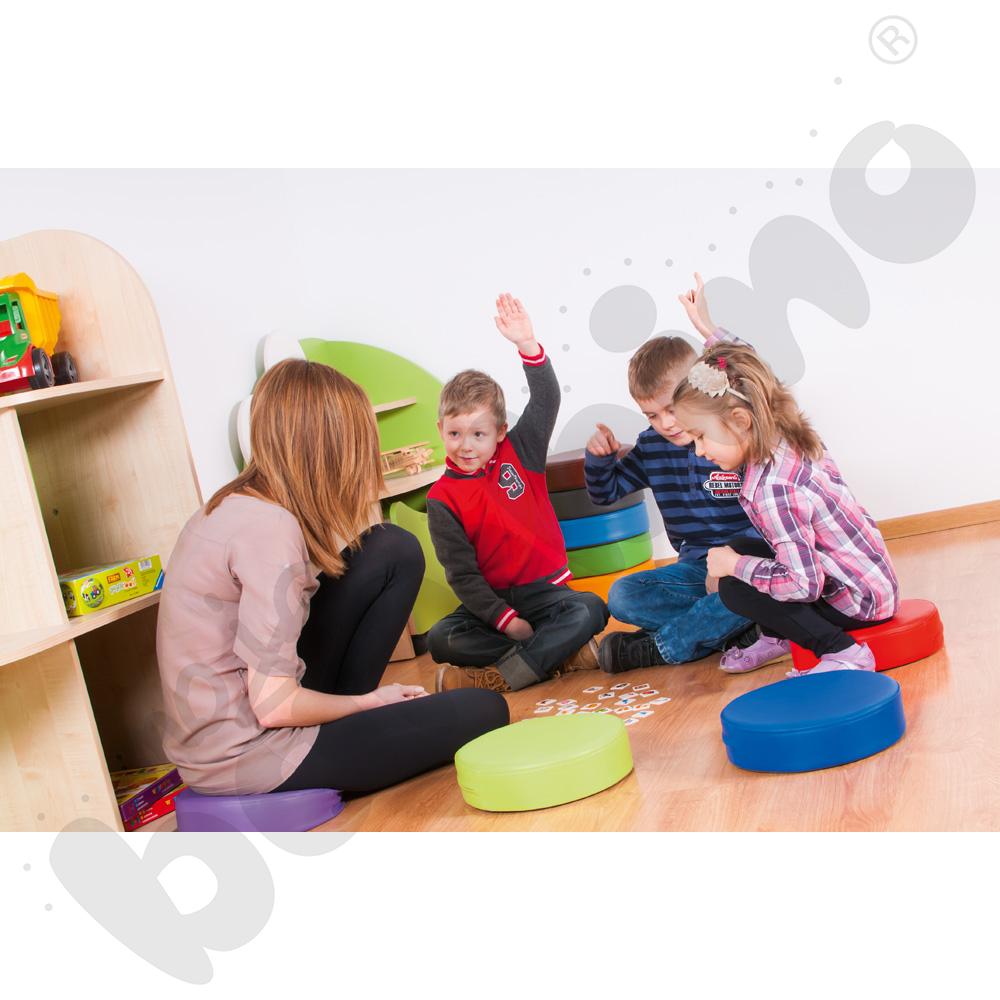 Zestaw okrągłych pufek, 12 szt. 