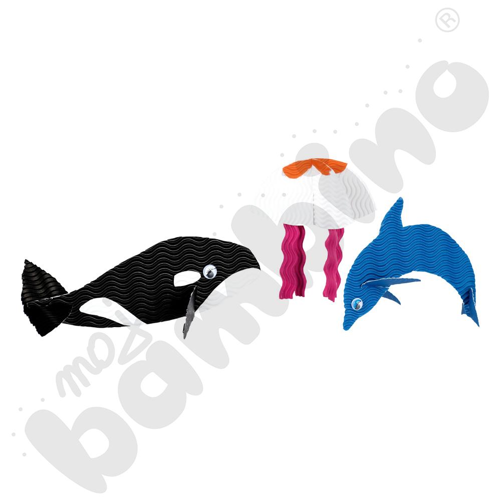 Tektura falista 3D mix 10 kolorów