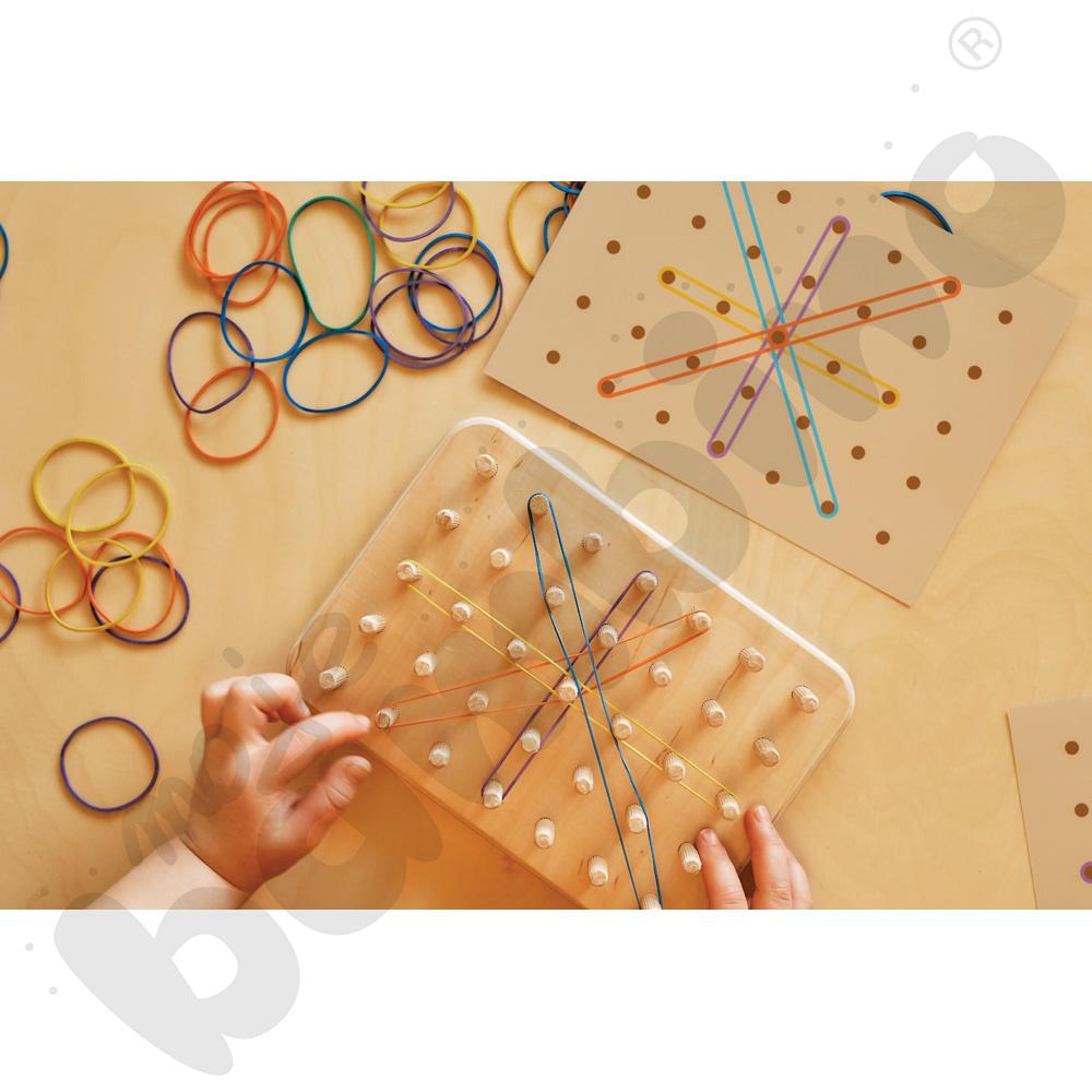 Drewniany Geoplan Montessori Good Wood - naturalny - MED