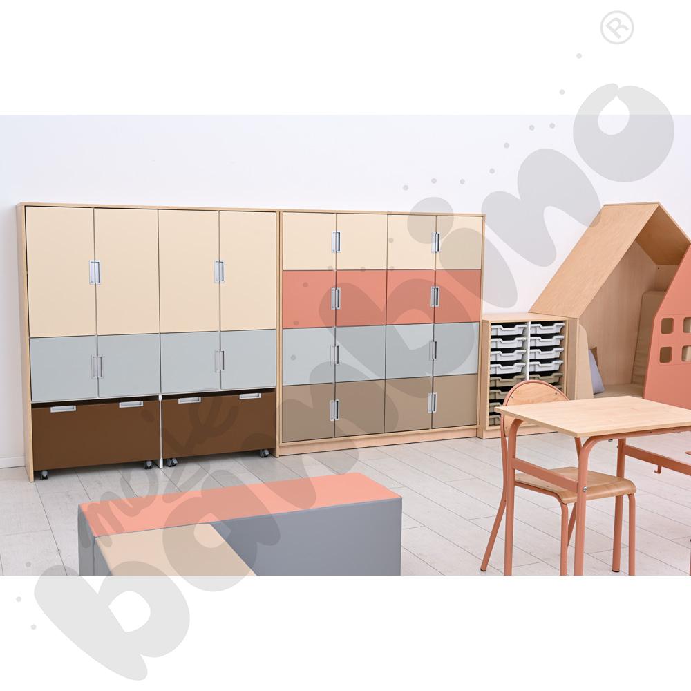 Quadro - drzwiczki małe 90 st. - łososiowe