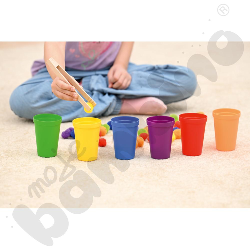 Kolorowe kubeczki do sortowania, 6 szt.