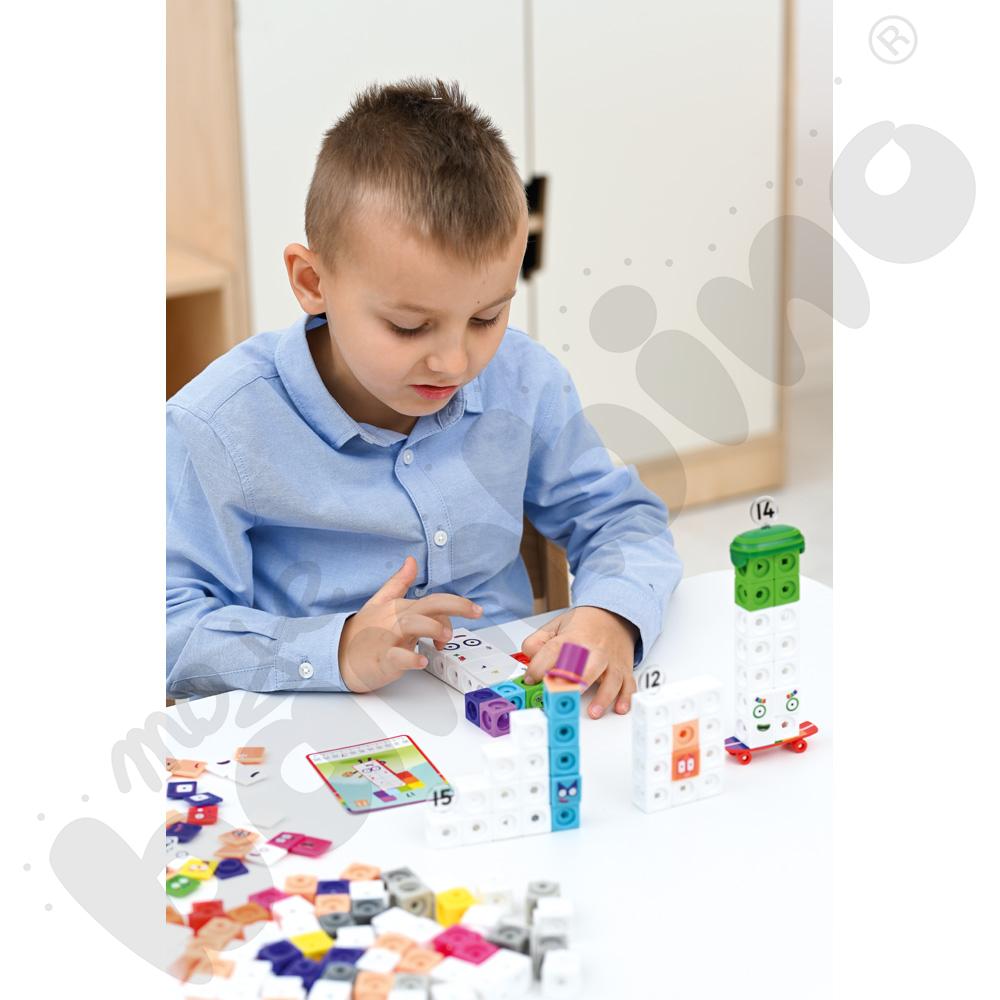 Kostki matematyczne z kartami działań 11-20