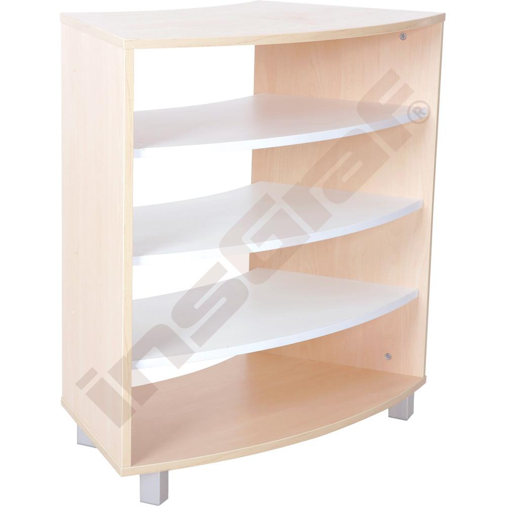 Quadro - Achtelkreis-Schrank M, Ahorn Jylland - auf Beinen