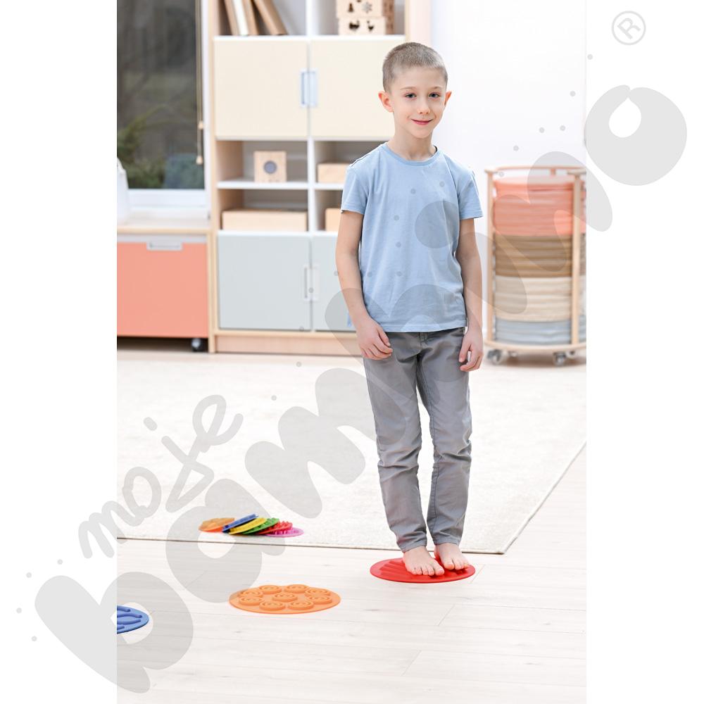 Sensoryczne krążki podłogowe, 12 szt.