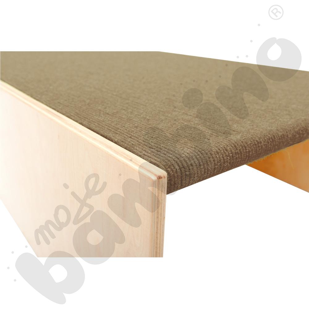 Podest z wnękami po bokach, wys. 30 cm - jasnobrązowy