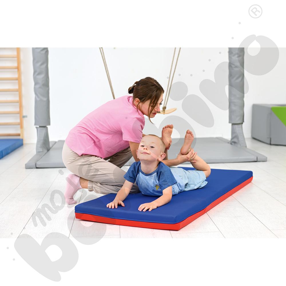 Materac czerwono-granatowy dł.150