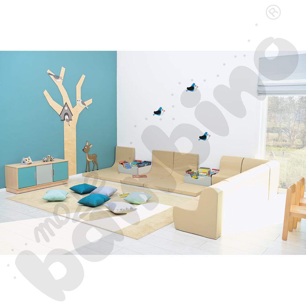 Materac kwadratowy - beżowy