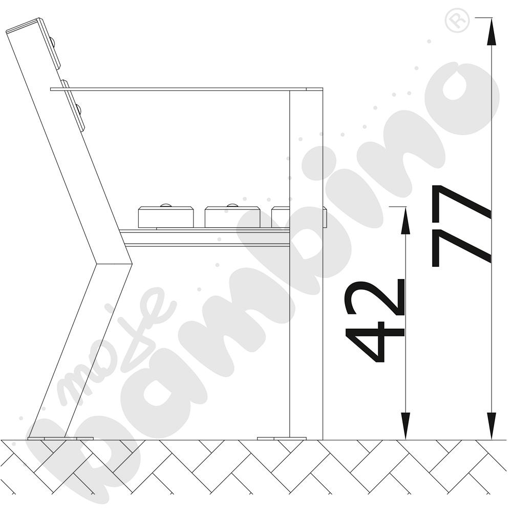 Krzesło Gladiator, mahoń