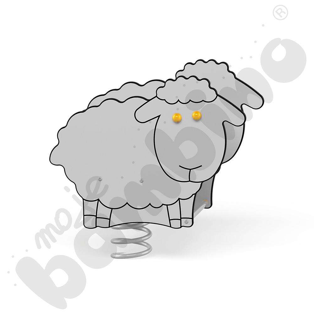 Sprężynowiec Owca na podstawie metalowej