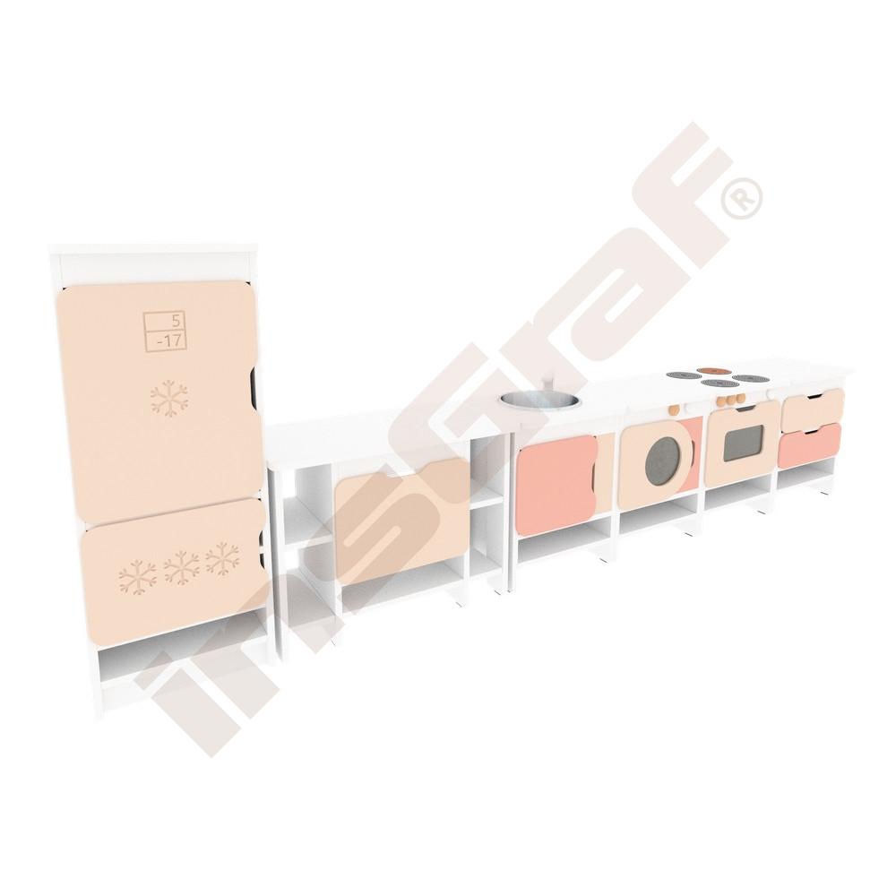 Spielecke Küche Quadro, weiß - Set 3