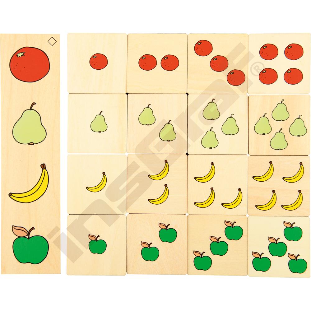 Logické puzzle - množství, tvary, barvy 