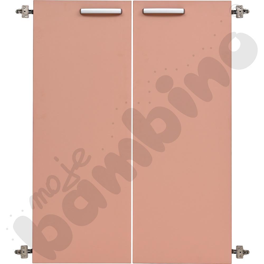 Drzwi Grande wysokie 90 st. 2 szt. - brudnoróżowe