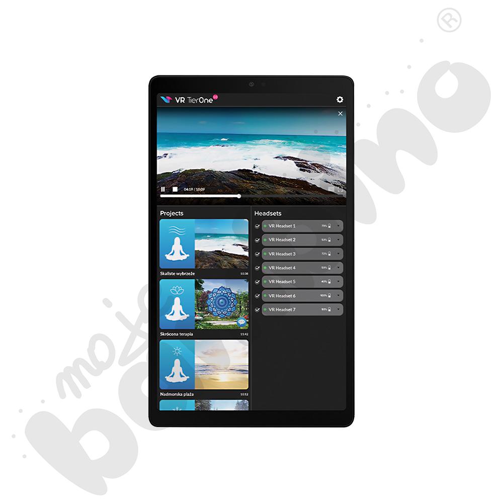 Tablet z oprogramowaniem sterującym do VR TierOne GO