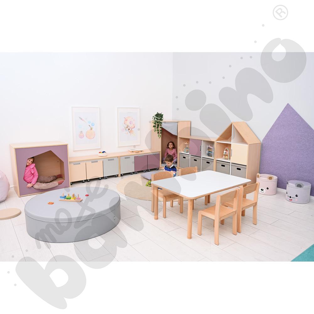 Quadro - kryjówka fioletowy pastel