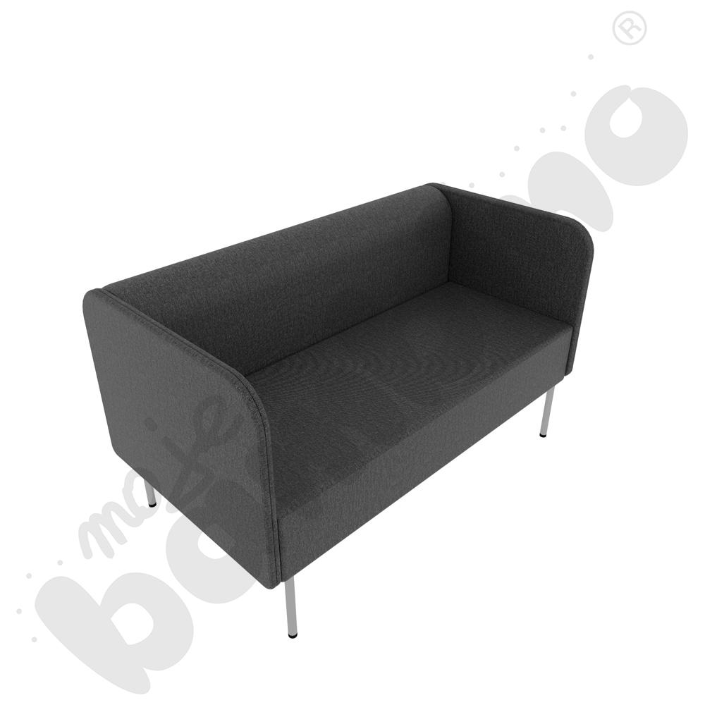 Sofa Versa 2-os. z filcowymi stopkami, stelaż jasnoszary, tkanina RO40