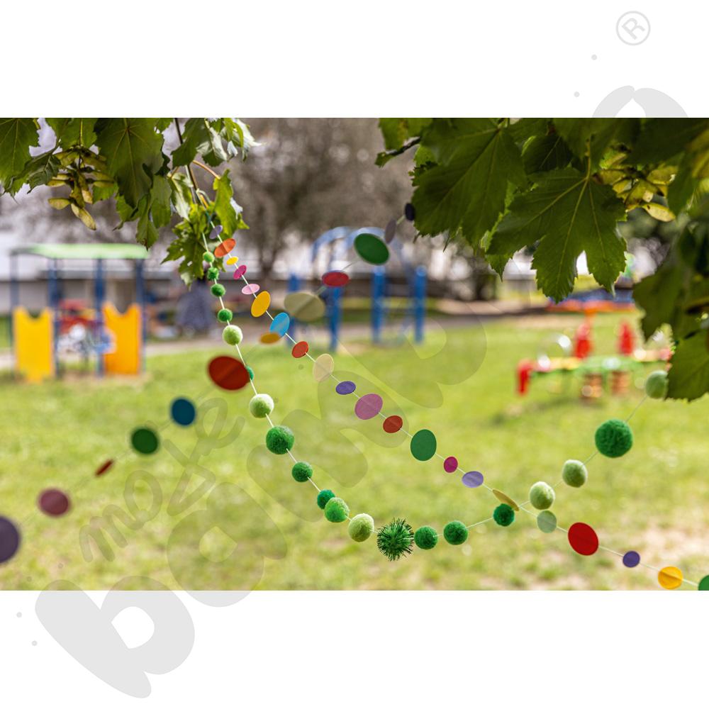 Pompony opalizujące, 100 szt.