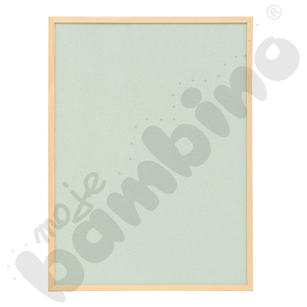 Tablica korkowa 90 x 120 cm - pastelowa zieleń