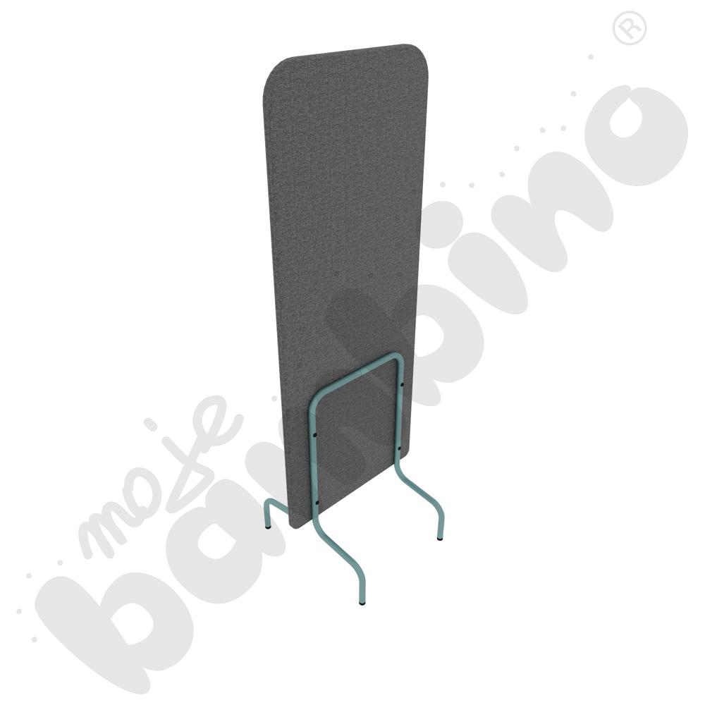 Parawan Versa 60x170 cm z plastikowymi stopkami, stelaż turkusowy, tkanina RO39