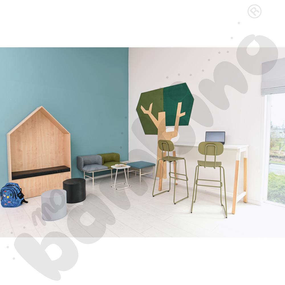 Domek Chillout - materac czarny