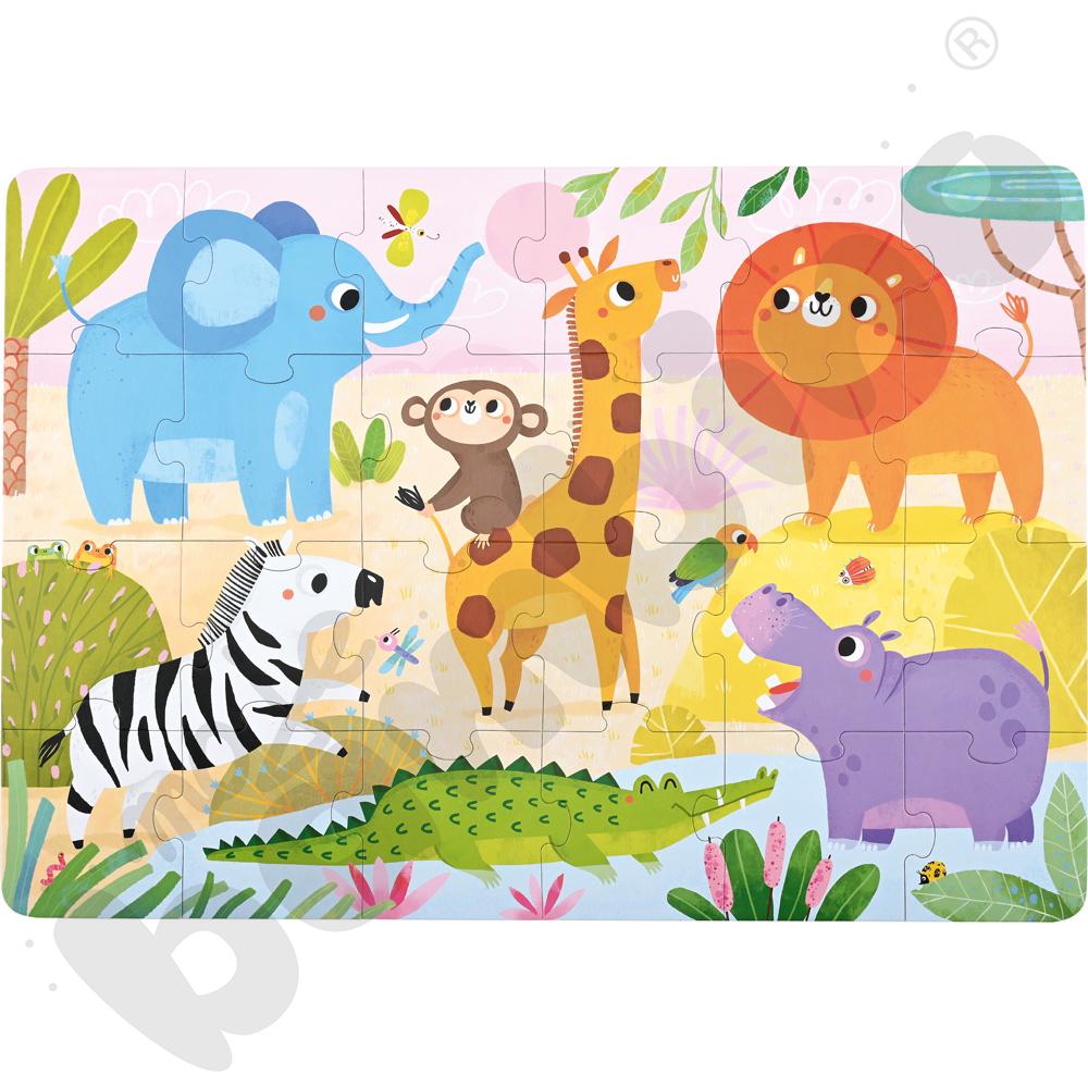 Dzikie puzzle - sawanna