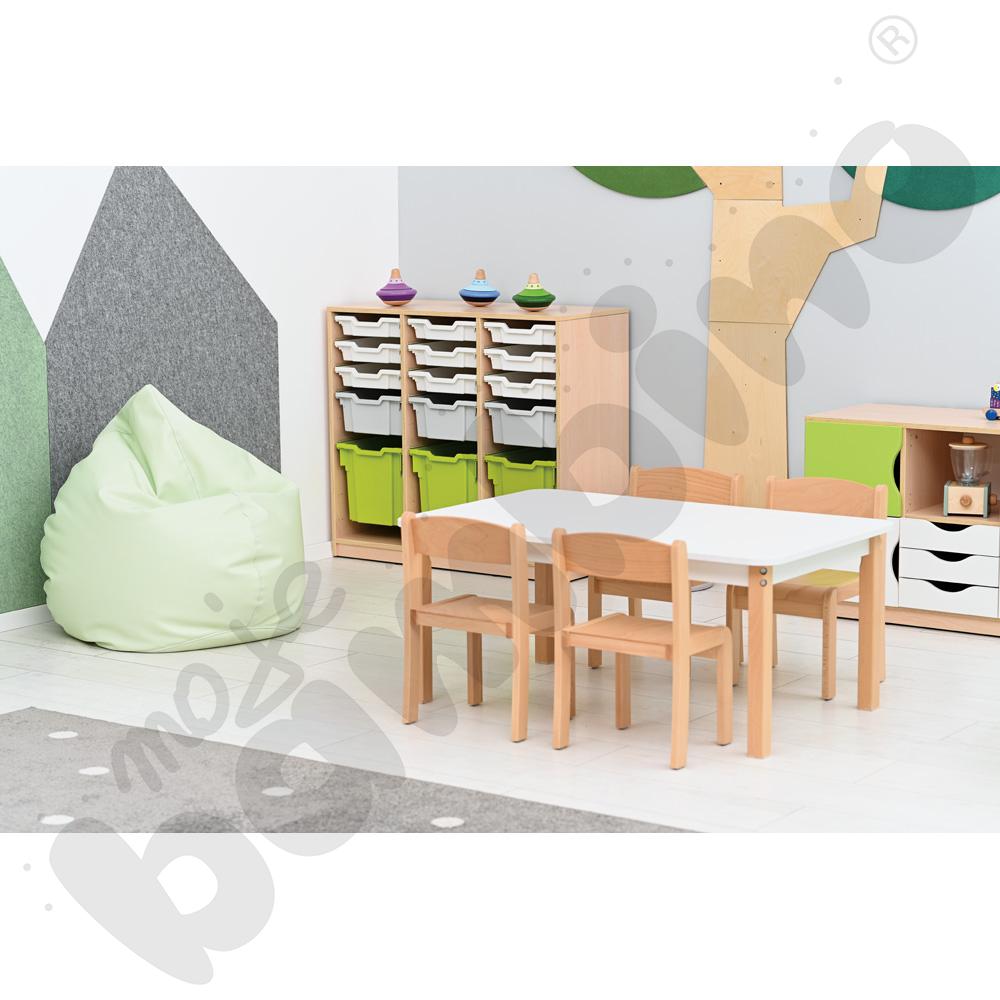 Szafka Feria na pojemniki średnia, klon jasny