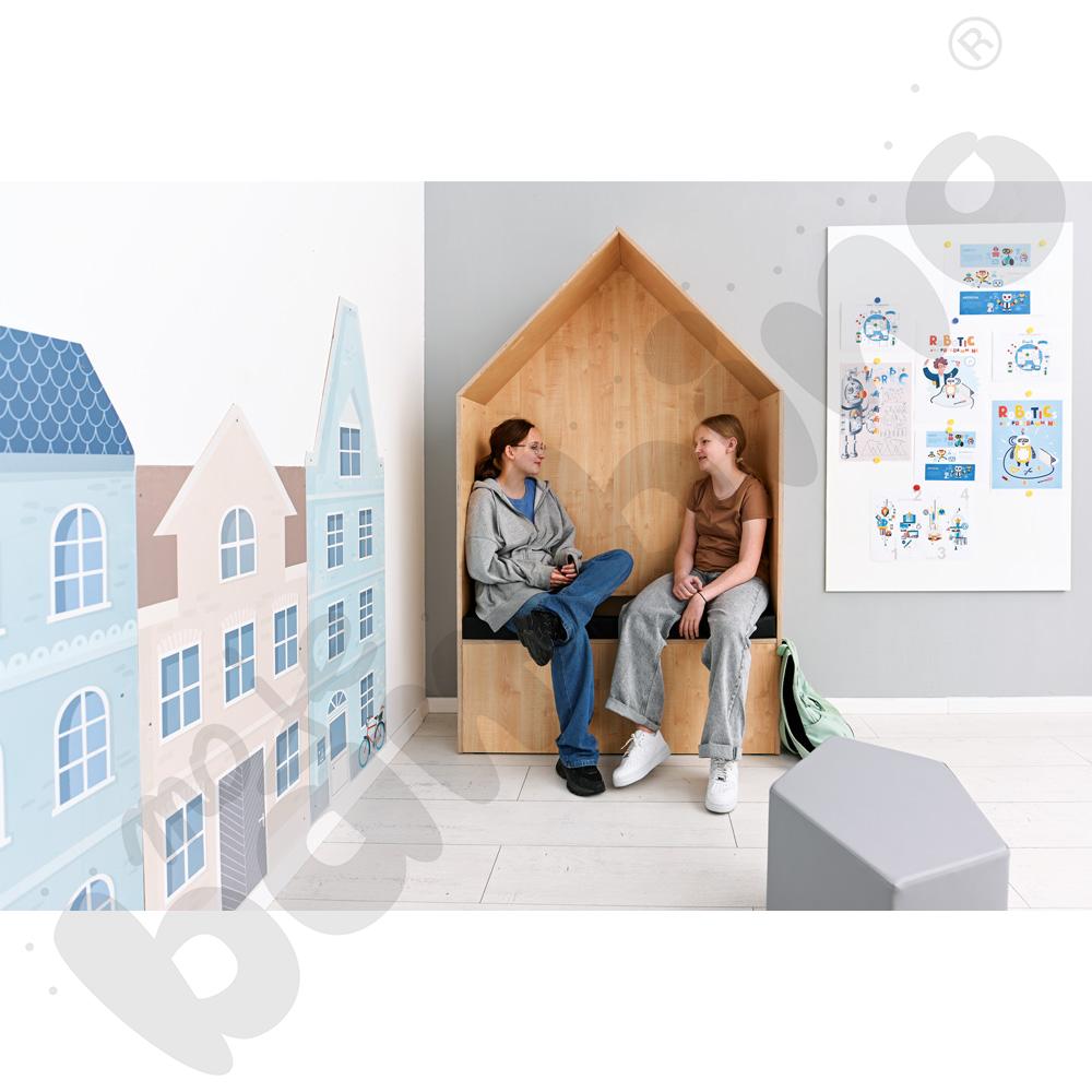 Domek Chillout - materac czarny