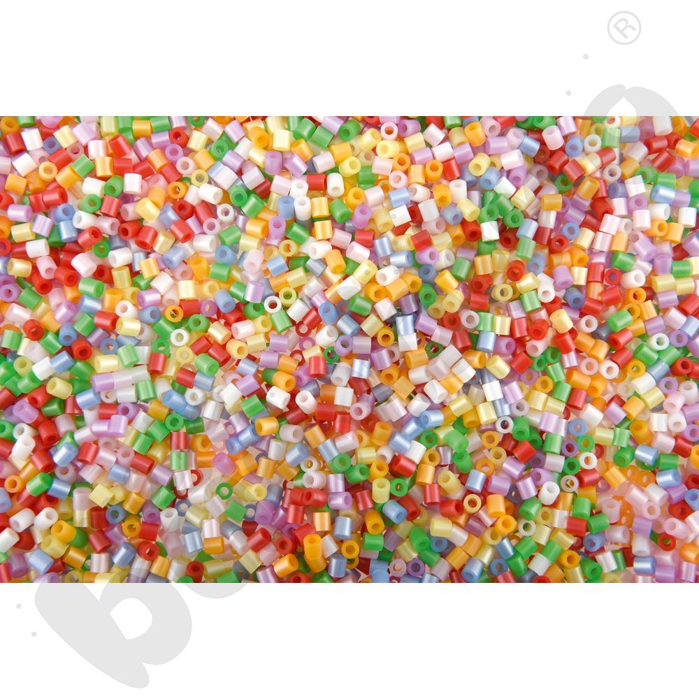 Koraliki NABBI® MINI do prasowanek perłowe - wiaderko 20000 szt.