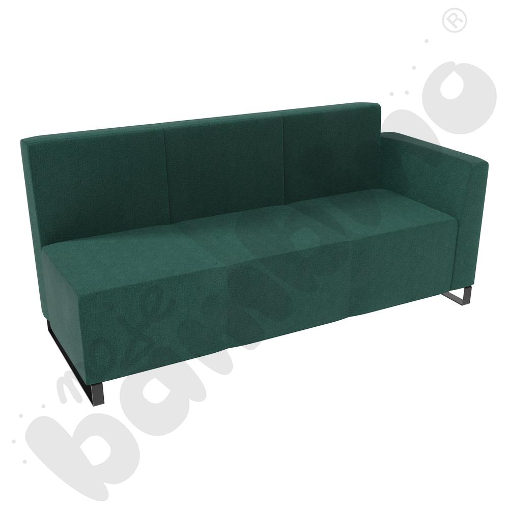 Sofa Universum 3-os. wys. 82 cm, bok niski prawy, tkanina KG10