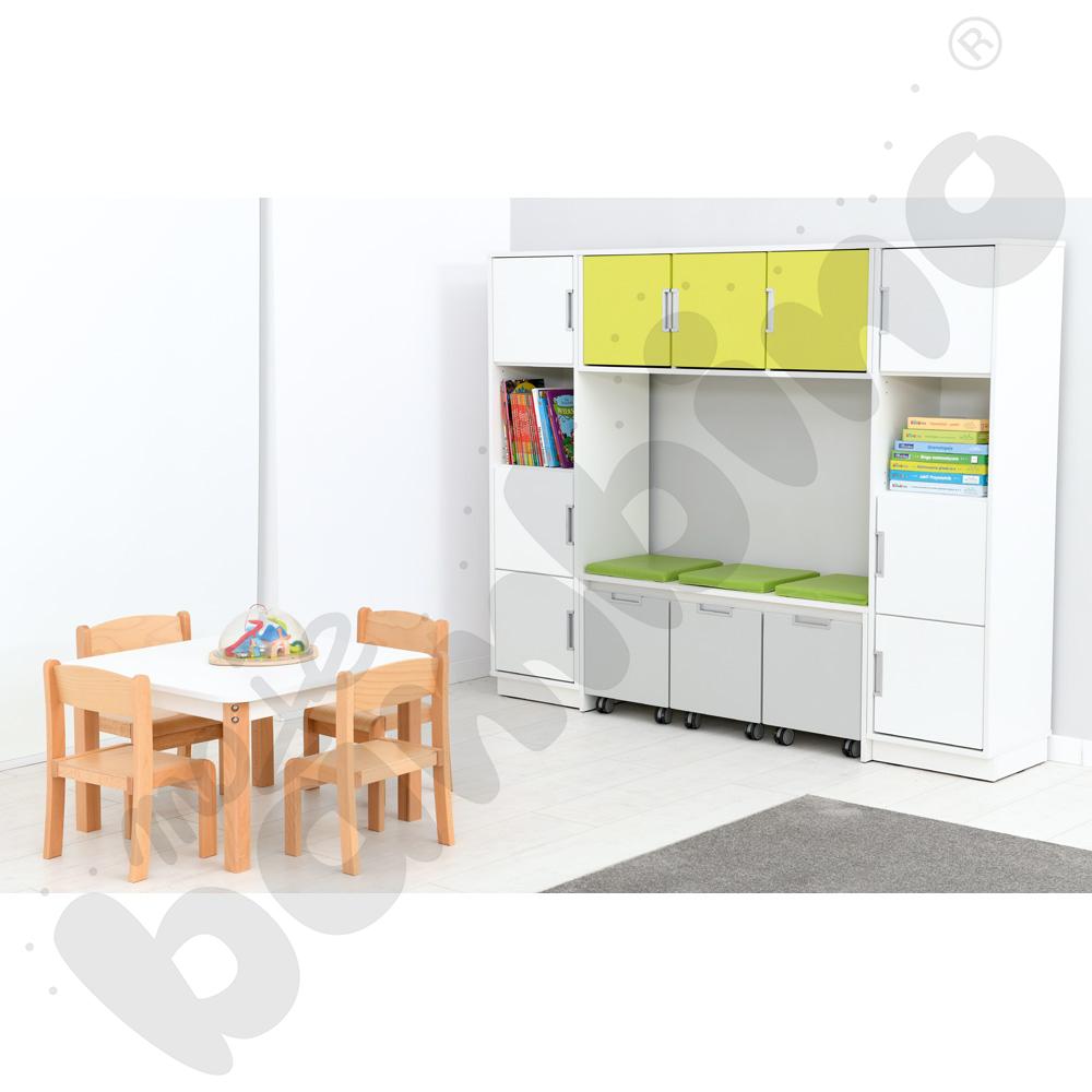 Quadro - kącik czytelniczy, biały