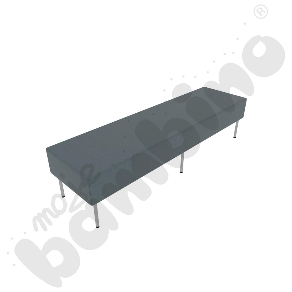 Pufa Versa 180x50 cm z plastikowymi stopkami, stelaż jasnoszary, tkanina BD13