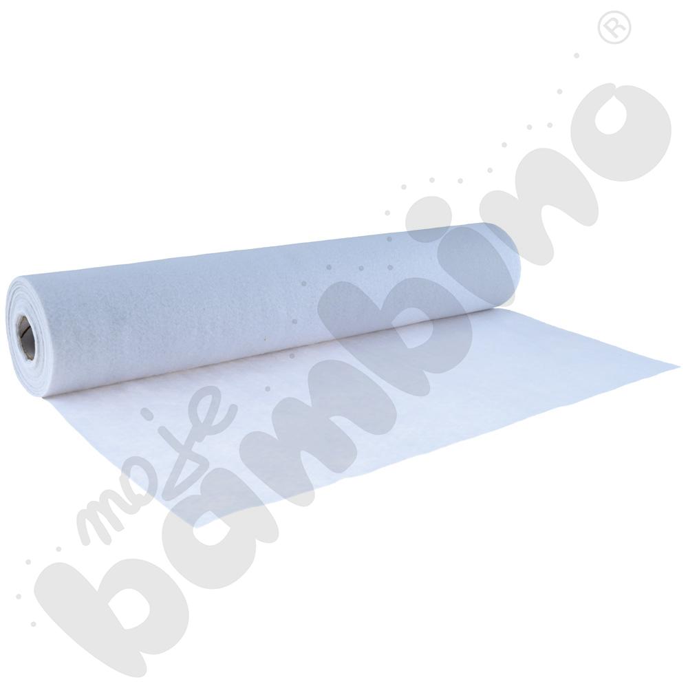 Filc w rolce biały, 5 m x 45 cm