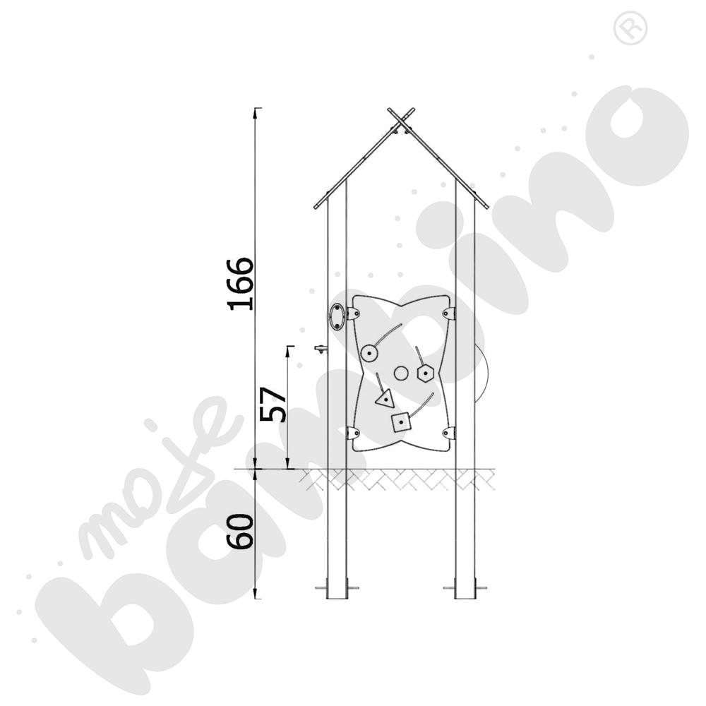 Zestaw Urbi 1, słupy metalowe B