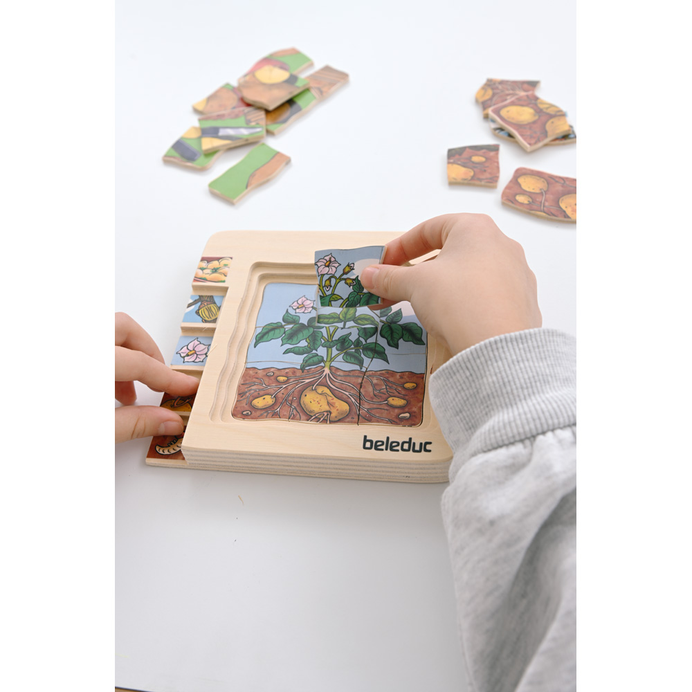 Edukačné viacvrstvové puzzle - zemiaky