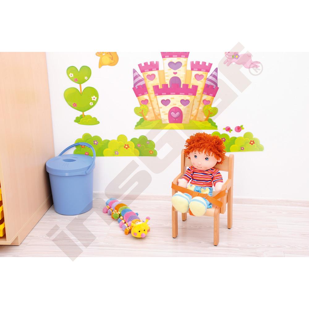 Židlička Kryštof s bezp. pásem - výška 21 cm - ke stolům 40 cm